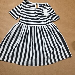 Gap Baby GAP Girls Black Striped Dress Size 3